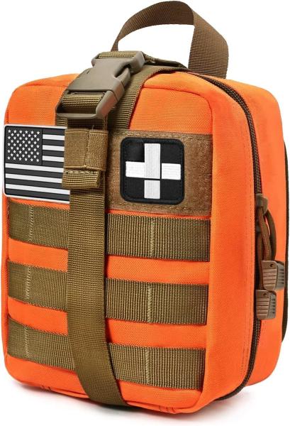 Tactical MOLLE Rip-Away EMT Medical First Aid IFAK Lifesaving Pouch,Outdoor Medical Package,Mountaineering/Climbing Resc