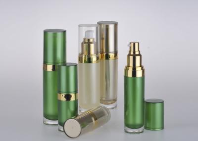 Jet Molding Green Empty Pump Bottles For Lotion , Custom Lotion Bottles