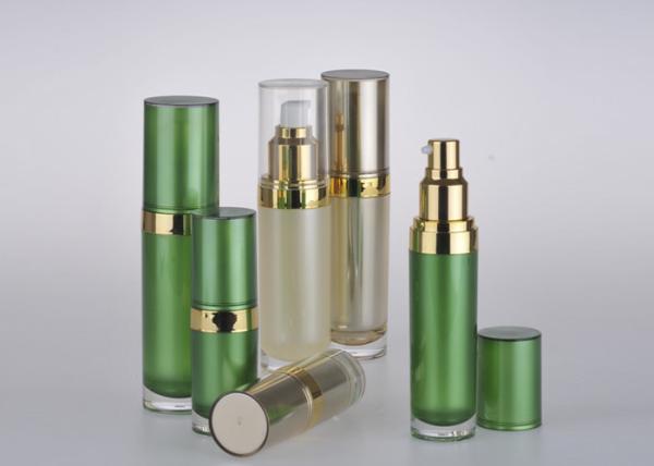 Jet Molding Green Empty Pump Bottles For Lotion , Custom Lotion Bottles