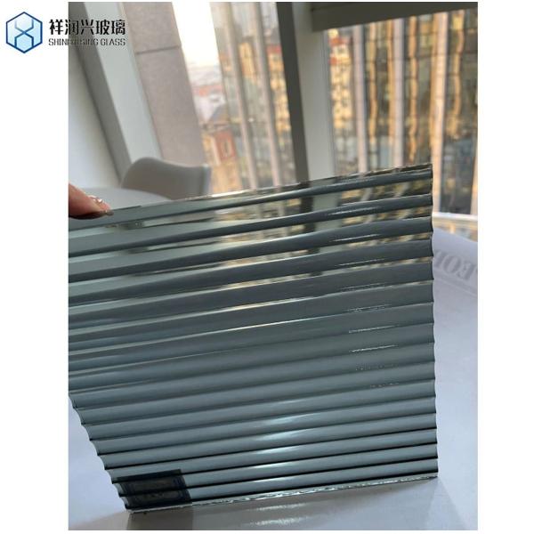 Clear Colored Decorative Embossed Glass Customized Design Stained Pattern Glass