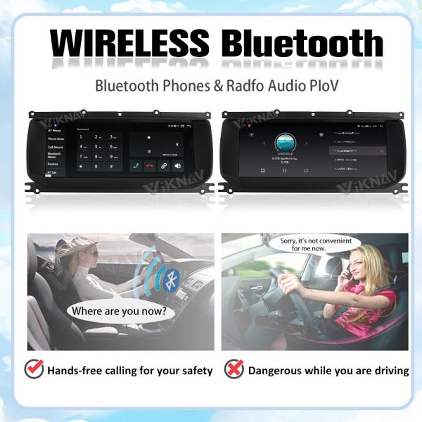 Viknav Car Radio For Land Rover Evoque L551 L538 (2012-2018) 10.25 inch With AC Air Conditioning Panel Climate Control