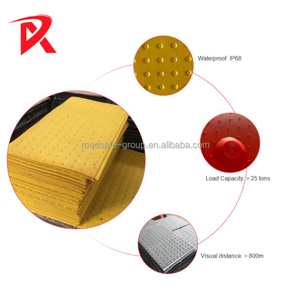 Factory Outlet Wear-Resistant Blind Pathway Rubber Floor Tactile Floor Tiles for Blind People
