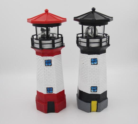 1.2V 0.03W Garden Lighthouse Rotating Light