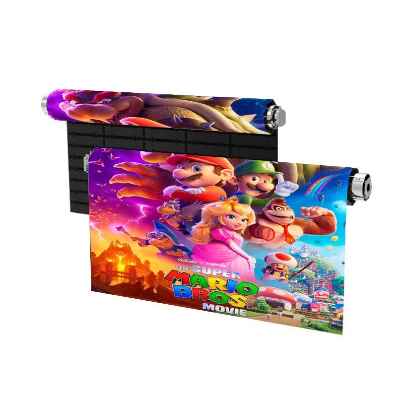 Ultra-Thin P2.6 Roll-Up LED Screen 17mm Thick 3000kg Load Capacity Stage Curtain Display