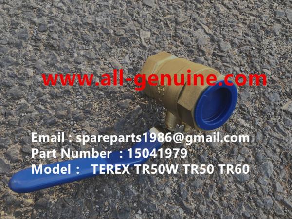 15041979 BALL VALVE TEREX NHL DUMP TRUCK TR35 TR50 TR60 TR100 CUMMINS ALLISON UNIT RIG MT4400 MT3600 MT3300 MT3700 SANY
