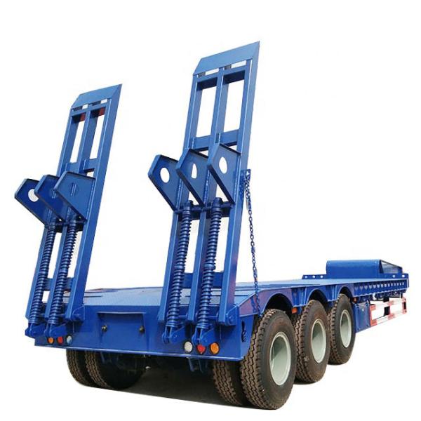 de 60T BPW baixo da cama reboque 3.66m 16 altos Wheeler Low Bed semi