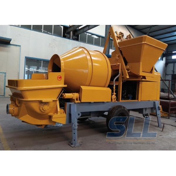 Industrial Concrete Mixer Pump , Diesel Concrete Pump 40 Feet Container