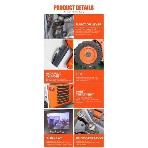 Hot Sale Cheap Price Skid Steer Track Loader Mini Skid Steer Stump Grinder For Sale