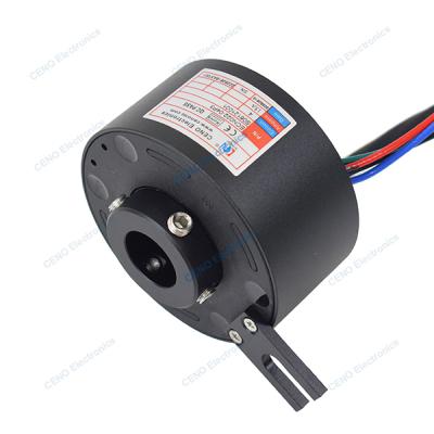 Through Bore Slip Ring with hollow shaft electric power for industry system