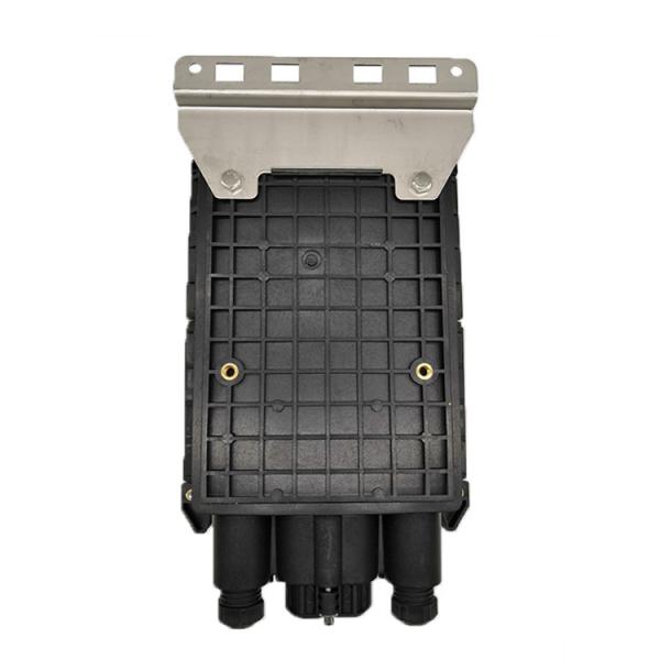 Black Fiber Optic Joint Closure Box Waterproof FTTH Joint Box 2 Inlet 24 Out