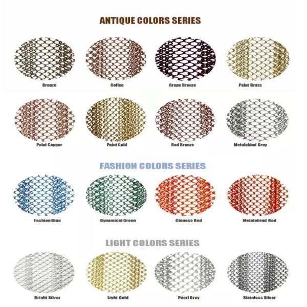 Decorative Aluminum 2mm Metal Mesh Curtain