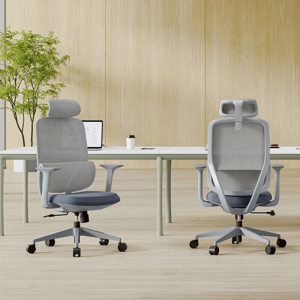 High Back Modern Mesh Office Chair Ergonomic Computer Chair Reclining Executive Chair with Headrest for Workstation
