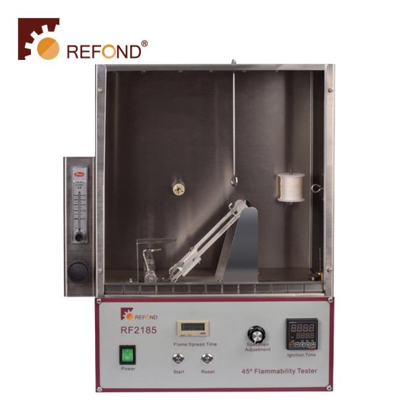 Fire Resistance Flammability Testing Machine , Textiles 45 Degree Flammability