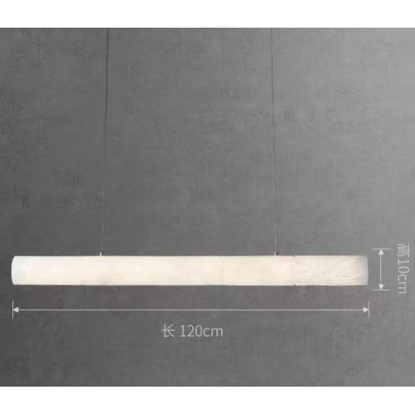 Отель на заказ Внутренний деко Современный висячий столовой Подвесок Светлый Скандинавский Роскошный латунь Алабастр Линейный Большой Люстры