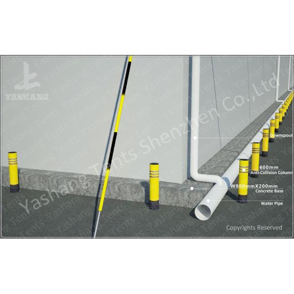 Custom Aluminum Frame Outdoor Warehouse Tents , Heavy Duty Storage Tents