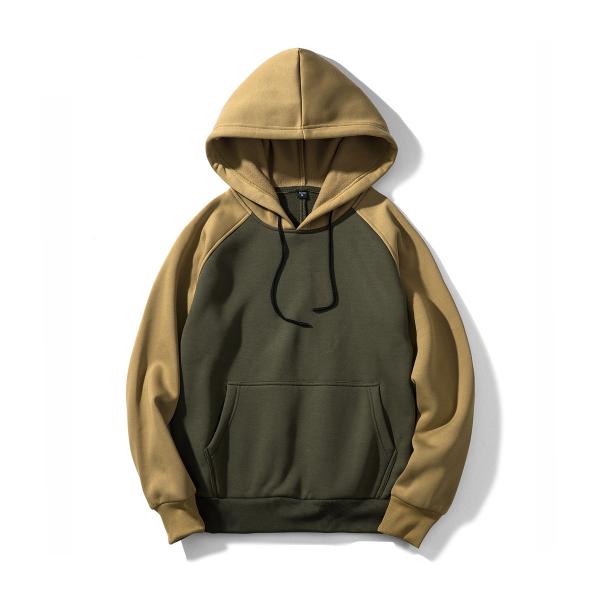 Men's Plus-size Hooded Sweatshirt Winter Streetman Loose White Fleece with Custom Print
