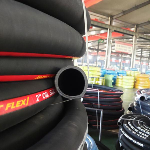 Flexible Reinforced Hydraulic Oil Hose For Suction Abrasion And Wear Resistance