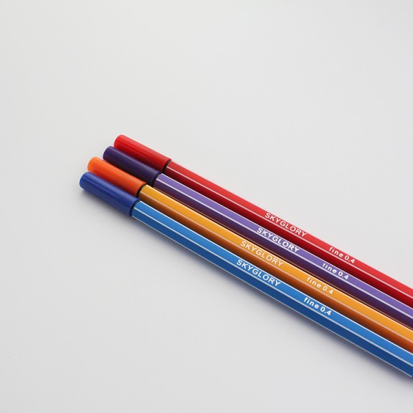 Professional Colorful Flower Color Simple Coloring Fineliner Fine Pen Set