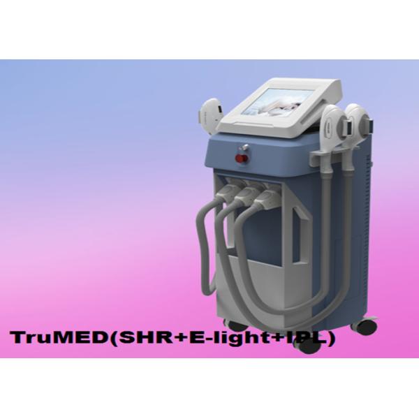 E-luz vertical 3Handles TruMED de la máquina 3500W del retiro del pelo del IPL (SHR+IPL+Nd: Yag)