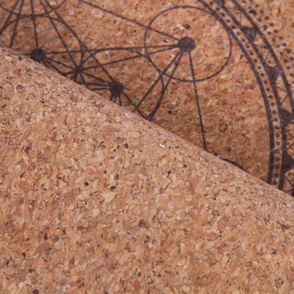 Luxury eco friendly custom non slip foldable outdoor 3 mm pilates exercise natural rubber cork yoga mat