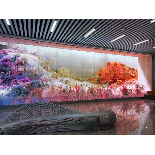New Arrival Customized Indoor Transparent LED Video Display Grille Display Screen for Advertising