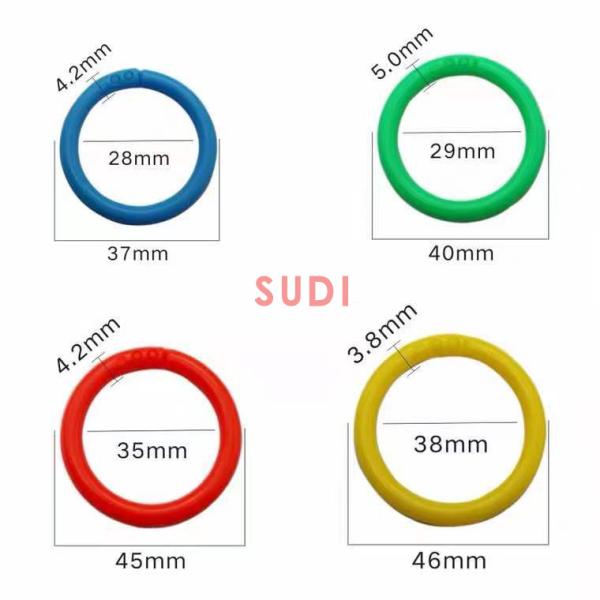 охрана окружающей среды колец связывателя свободных лист двойной пряжки 30mm пластиковая