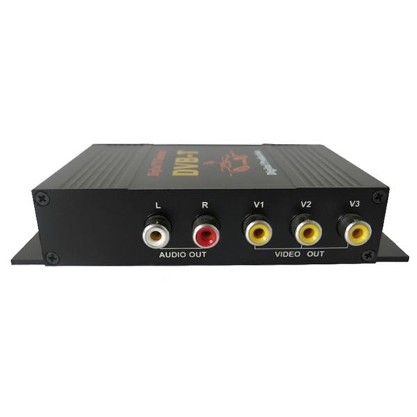 DVB-T MPEG-4 Box 4 output, dual antenna Car DVB-T MPEG-4 Digital TV Dual Tuner dvb-t receiver Mini TV Box  DVB-T618