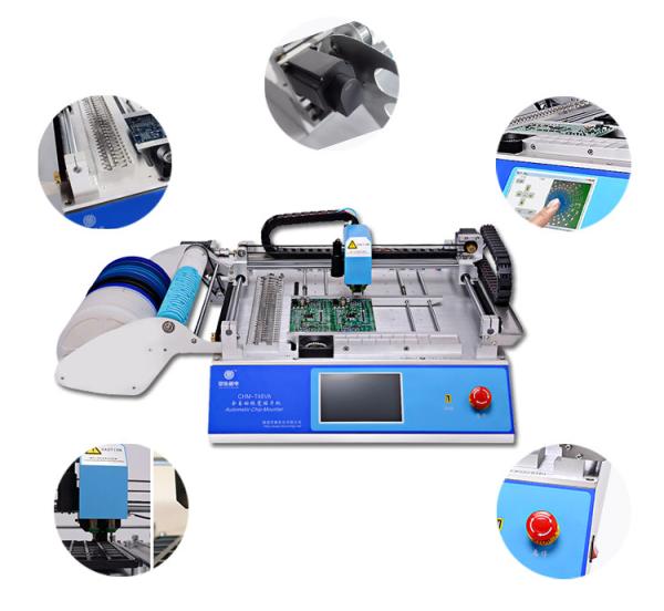 Small Mini Pick And Place Machine Desktop High Speed 2 Head Automatic SMT Pick And Place Machine For LED Production Line