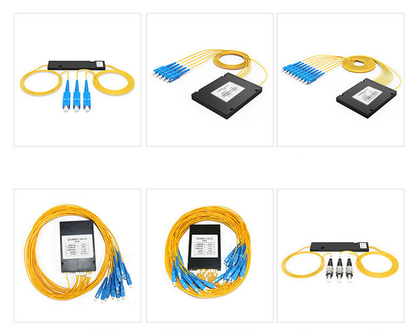 FTTB FTTH 1x32 Fiber Optic PLC Splitter ABS Box Type With SCAPC Connector