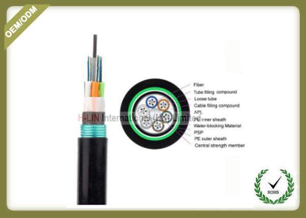 Underground Armored Outdoor Direct Buried Fiber Optic Cable GYTA53 reach to 288cores