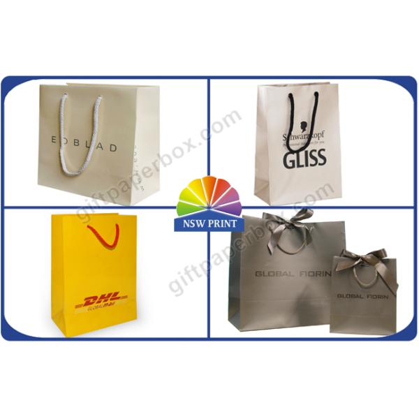 Хозяйственные сумки костюма изготовленные на заказ бумажные с ручкой Grosgrain хлопка