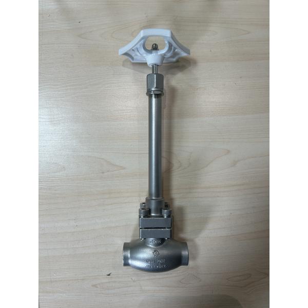 Криогенный белый треугольный колёсный колёсный клапан Globe для СПГ, LOX, LNG LAR LCO2