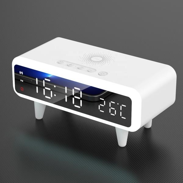 Compatible Alarm Clock With Qi Wireless Charging