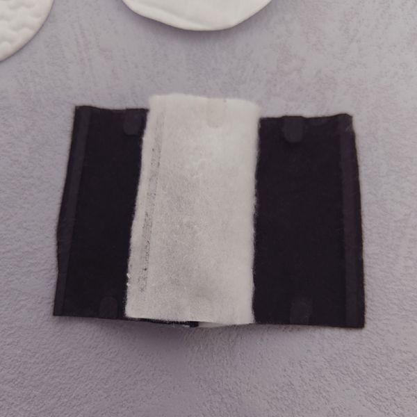 OEM Premium Organic Disposable Facial Cosmetic Pure Cotton Pads Makeup Remover Pad Black Cotton Pad