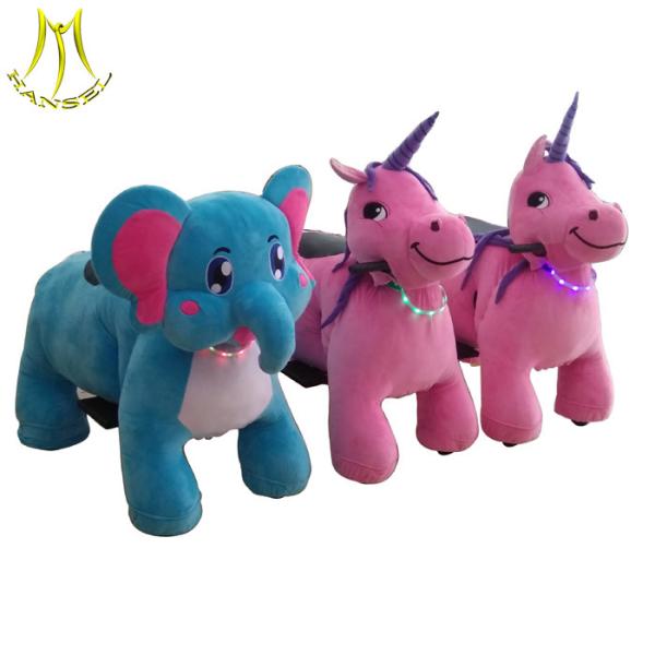 Hansel  plush spraying machine motorized plush riding animals mall car for kids