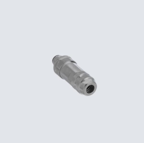 Festo NECU-M-S-D12G4-C2-ET Straight plug, M12x1, 4-pin, D-coded, shieldable