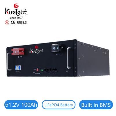 poder do backup de sistema solar do bloco da bateria de lítio de 51.2v 100ah para fora o sistema de grade