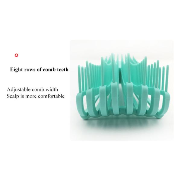 Detangling Hair Brush Curly Bristle Nylon Tooth Adjustable Hair Styling Brush