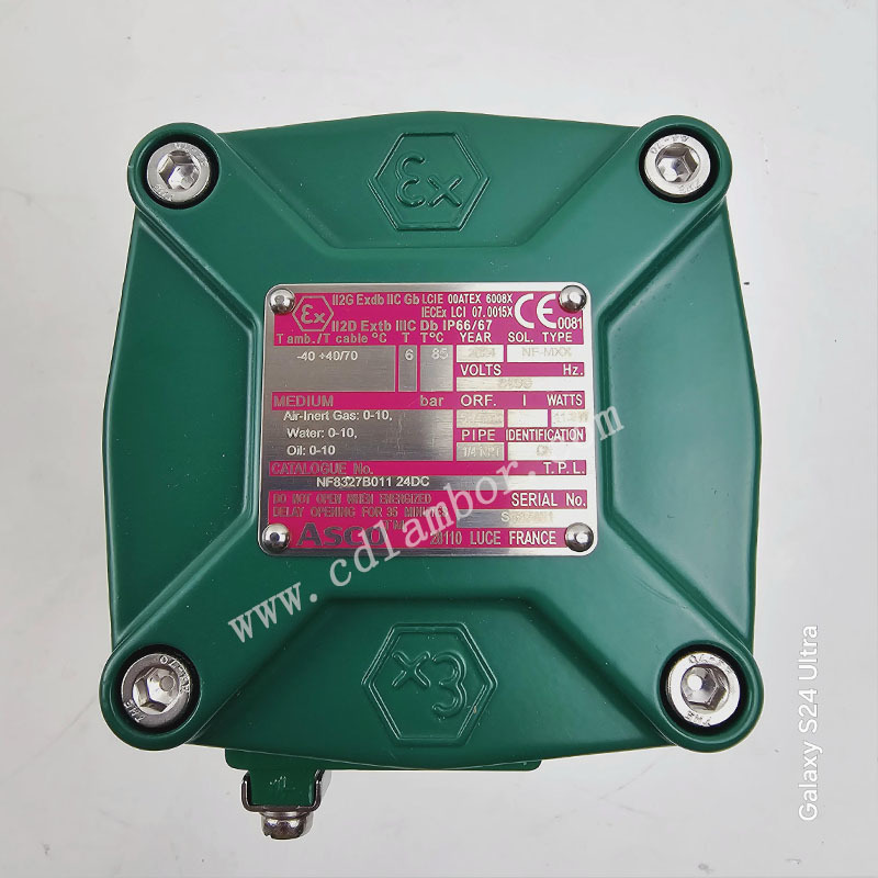 ASCO NF8327B011 24V Solenoid Valve Original and New Direct Acting