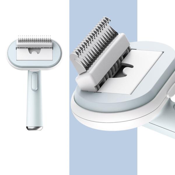 Hair  Dematting Pin Comb  Pet Grooming Kit Self Cleaning Slicker Brush Shedding Tool