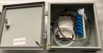 24 caixas de distribuição internas da fibra ótica de Metel do núcleo