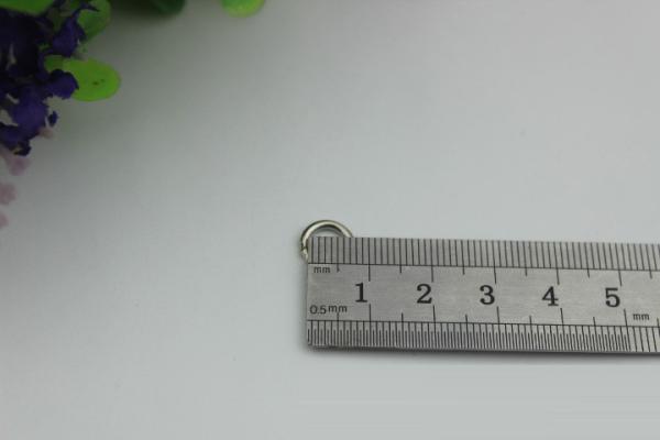 New arrival handbag 6 mm nickel metal round wire iron buckles wholesales