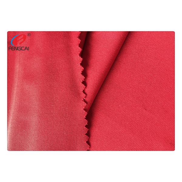 Stretchable 90 Polyester 10 Spandex Fabric Weft Knit Recycled For Sports