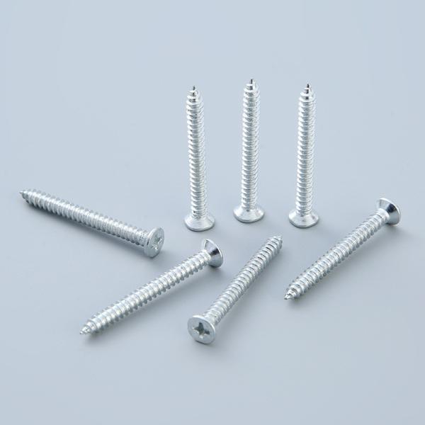 NXF ASTM JIS EN 1008AL Carbon Steel S235JR  M1-M130 Galvanized Steel Countersunk Head Self Tapping Screws