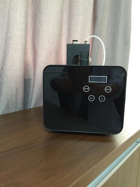 DC12V Black HVAC Scent Delivery System Large Area , 5000CBM Fragrance Oil Dispenser  Hotel Lobby