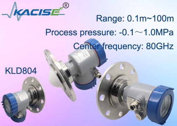 Kacise OEM Corrosive Chemical Tanks Radar Type Level Sensor 100m FMCW With Display