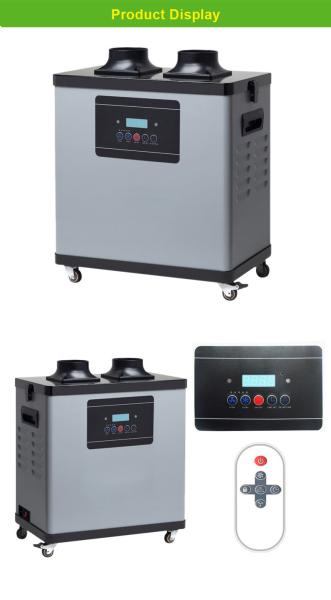 200W Flexible Arm Solder Fume Extractor LED Display Low Noise