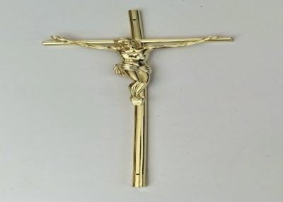 37×13.7cm Gold Color PP Material Coffin Cross