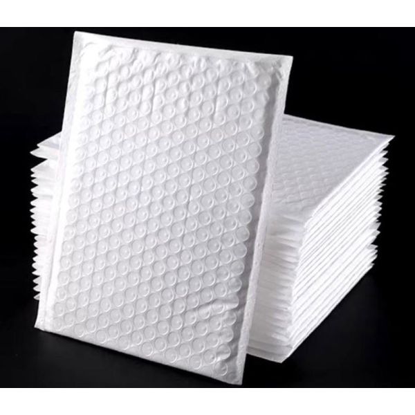 White Foam Padded Shipping Envelopes Eco Friendly Bubble Mailers Parcel Bag
