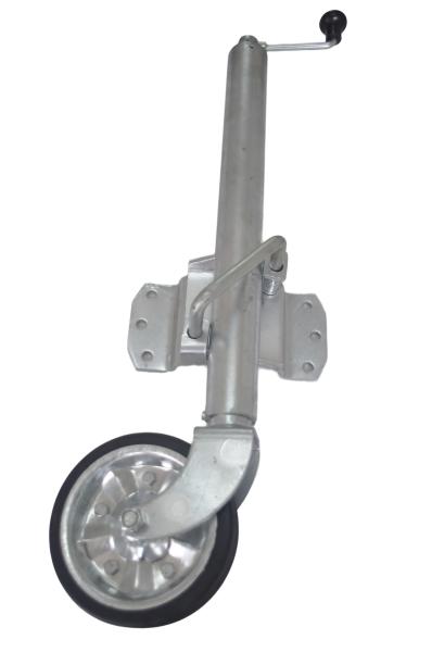 Trailer Jockey Wheel With 8 Solid Rubber Wheel And Steel Rim